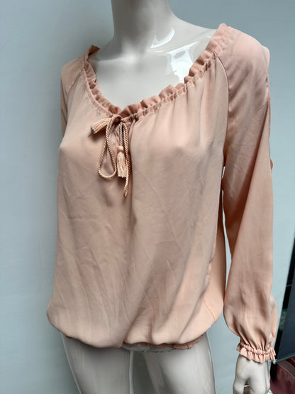 Esqualo roze top met cutouts maat 36