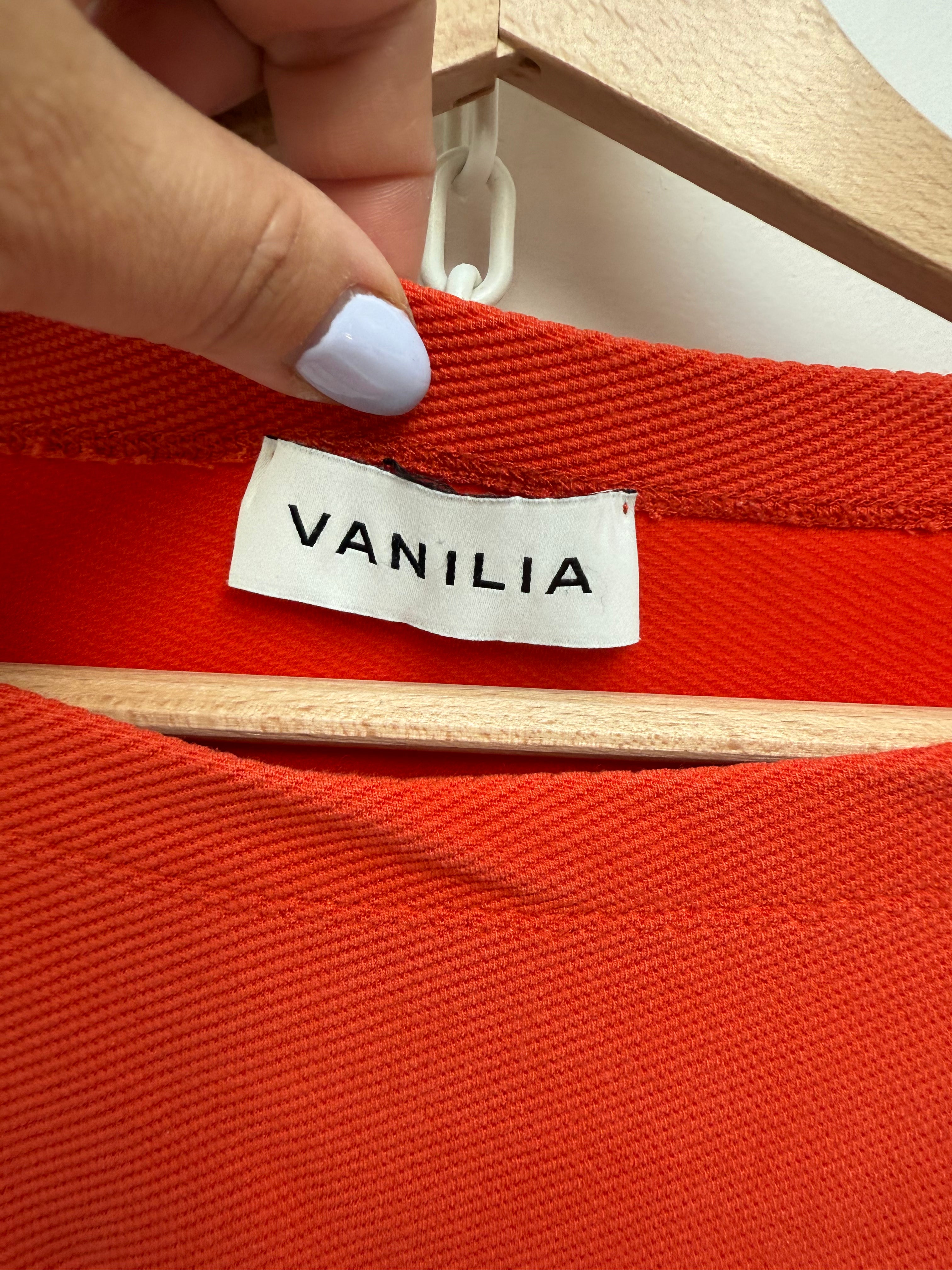 Vanilia oranje top maat M