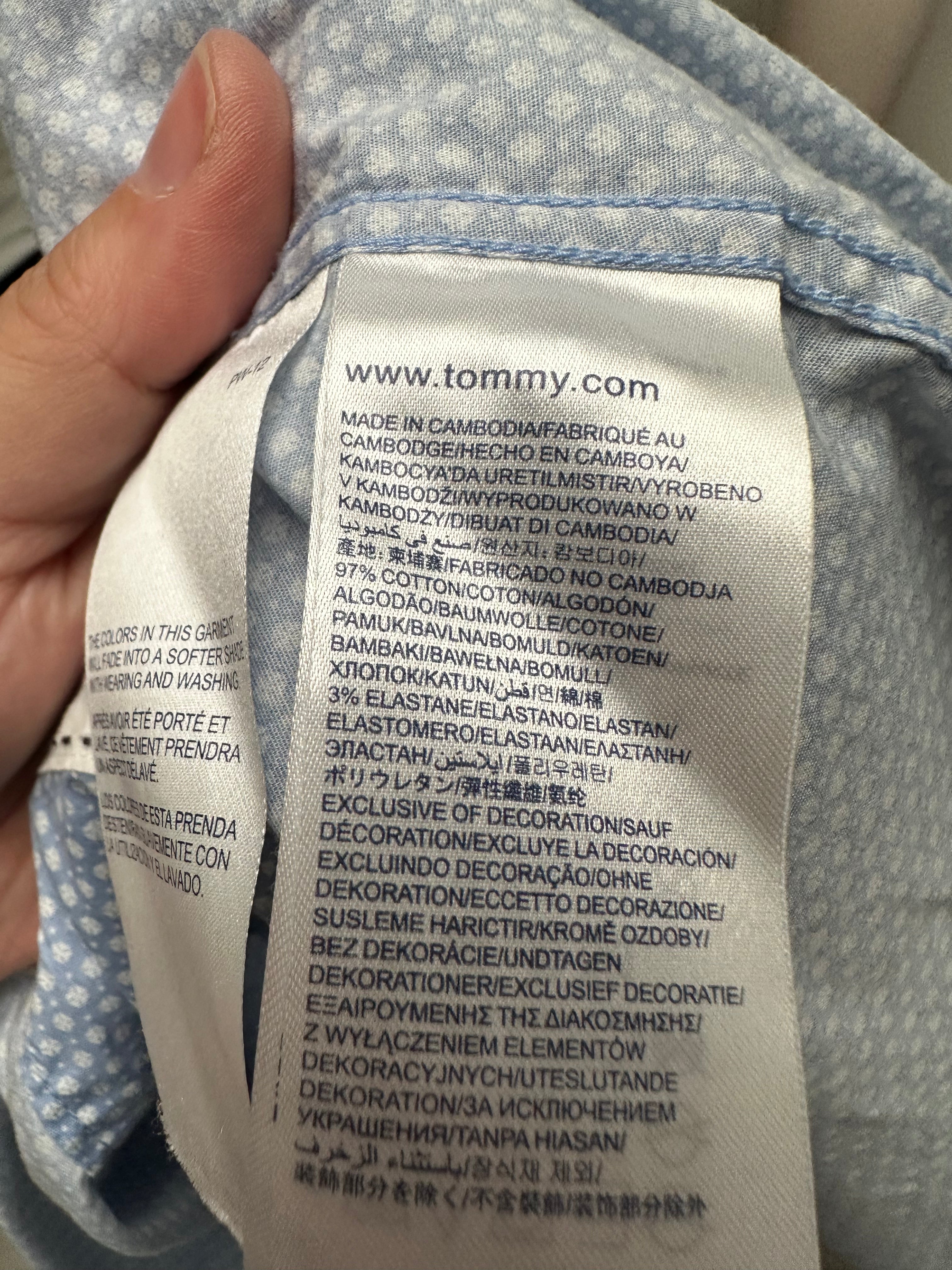 Tommy Hilfiger blauwe blouse maat 1