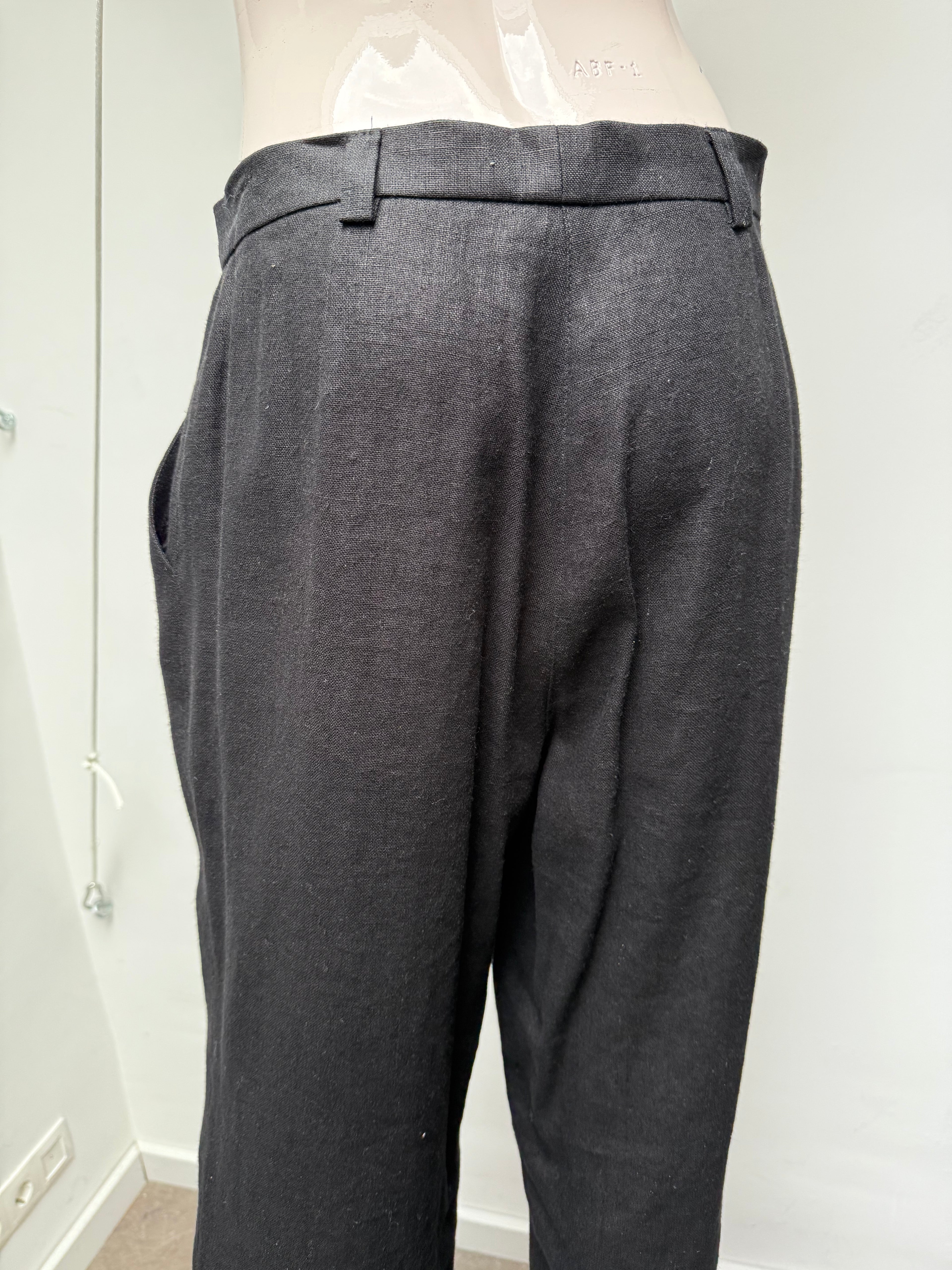 Hirsch linnen broek maat 40 zwart