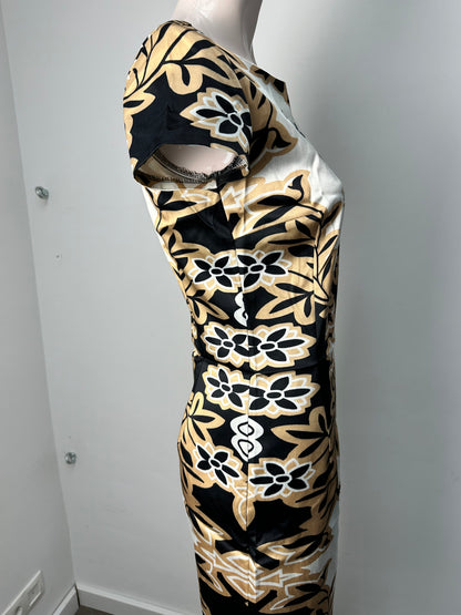 Alice Temperley Jurk maat 36 beige; zwart
