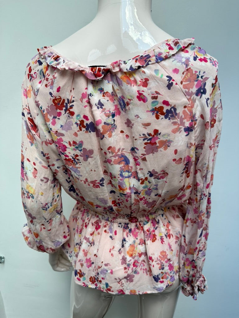 Twinset gebloemde top maat xs