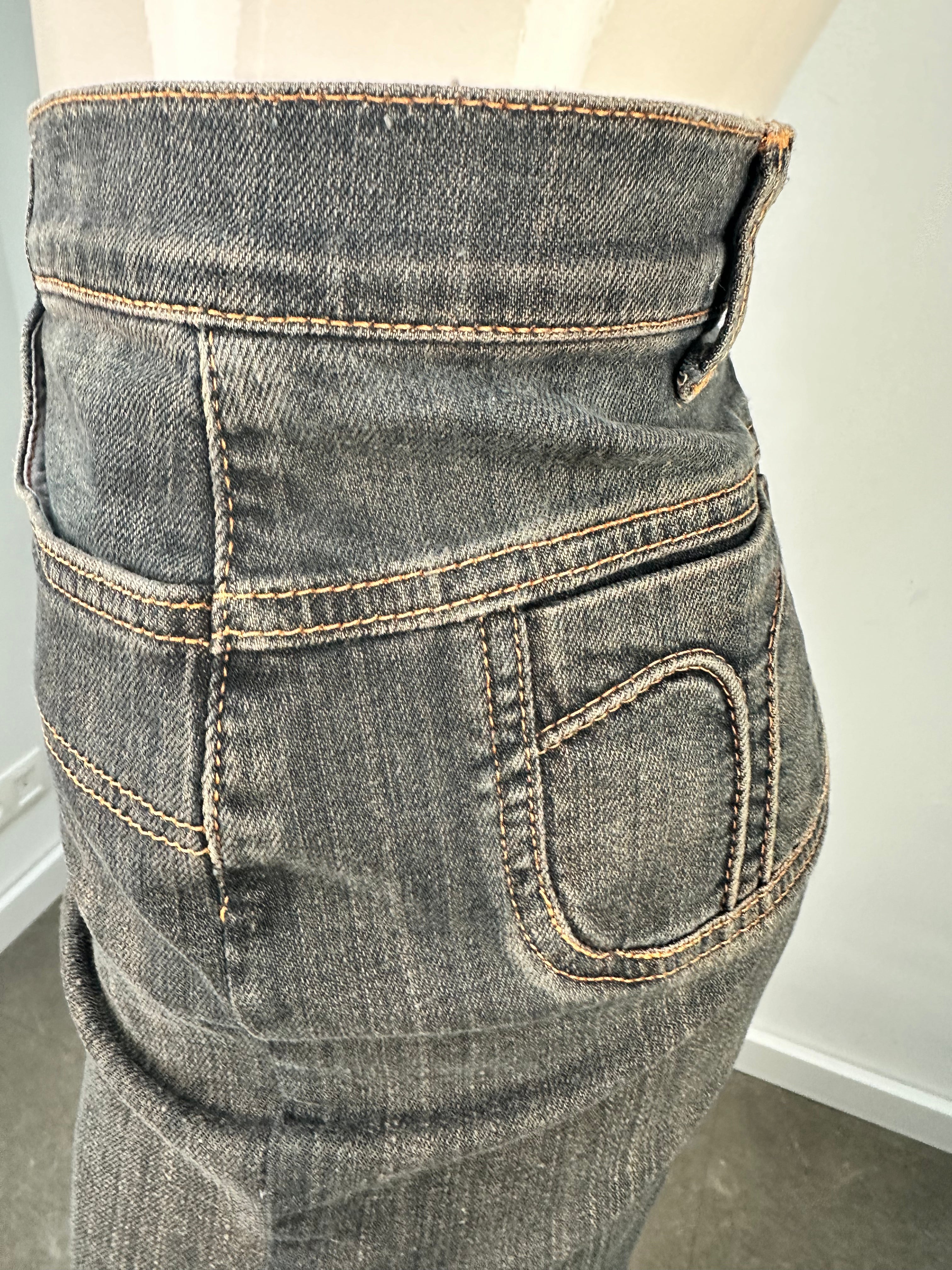 D&G spijkerrokje zwart maat 36