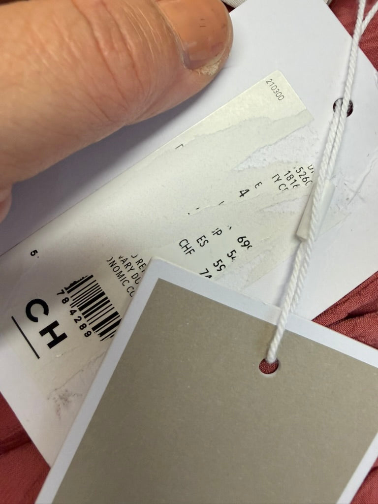 ICHI - Jurk - roze, wikkelmodel, V-hals - XS