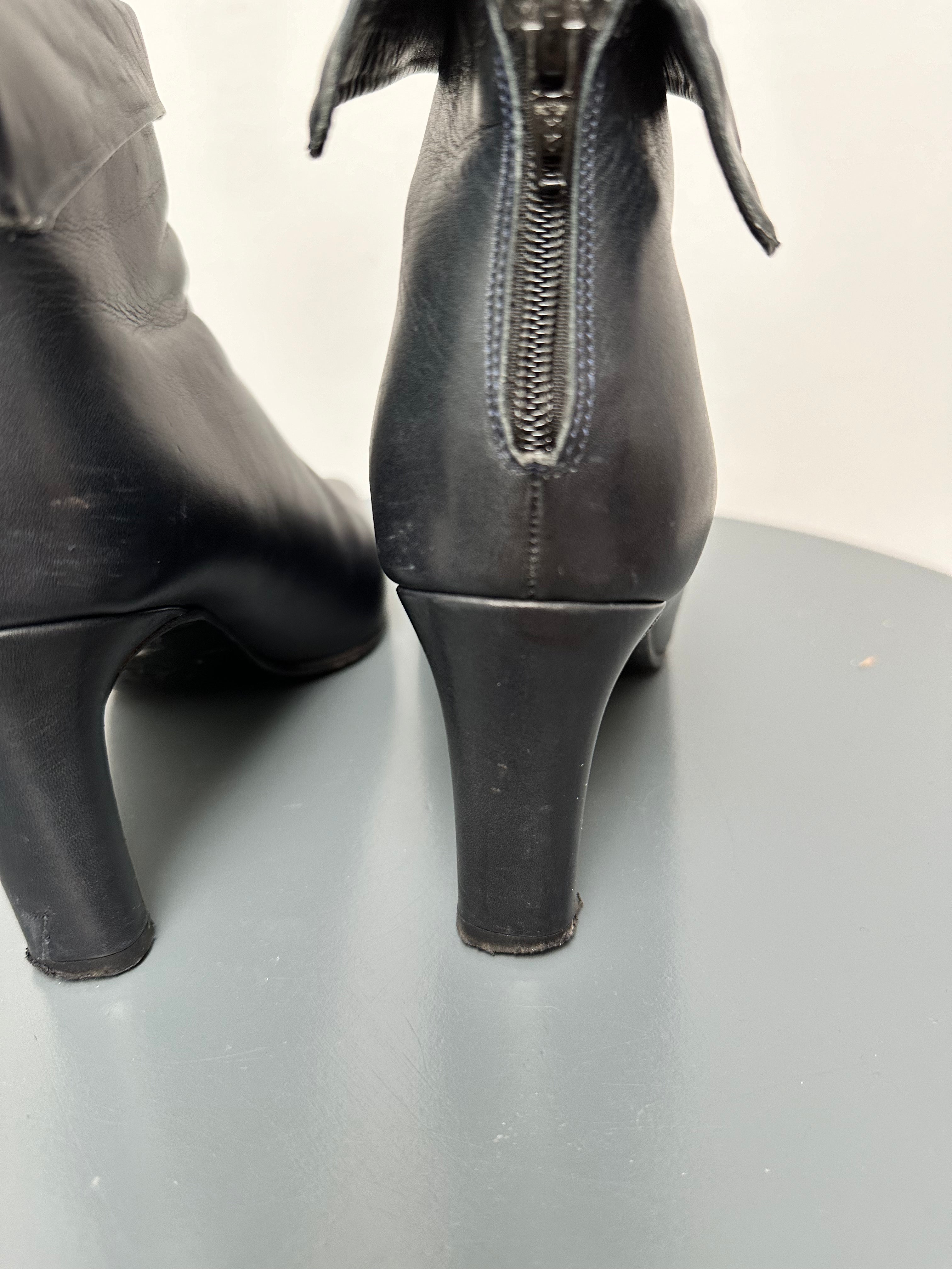 Panara blauwe enkellaarsjes maat 37