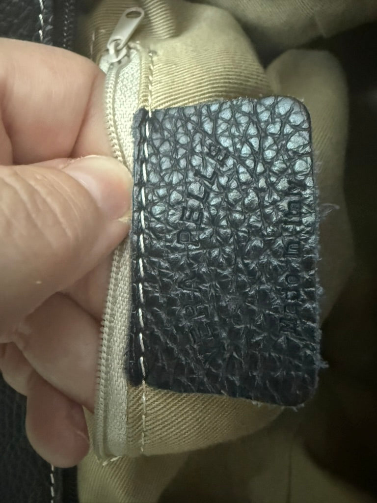 Made In Italy Tas Zwart leder
