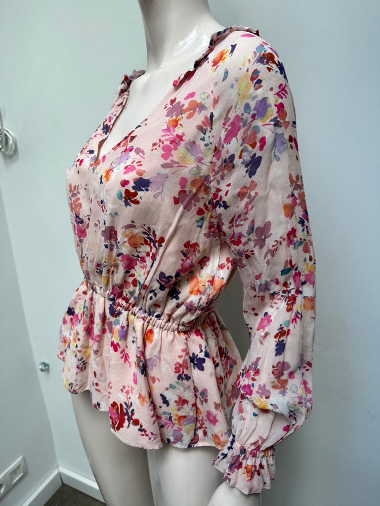 Twinset gebloemde top maat xs