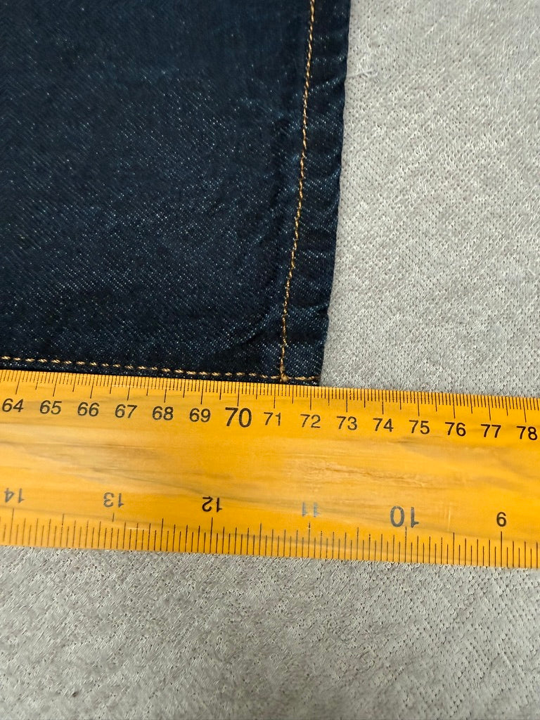 COJ Cup of Joe Denim Elodie Wide Straight Jeans W30 L30 – Donkerblauwe Raw Denim Jeans