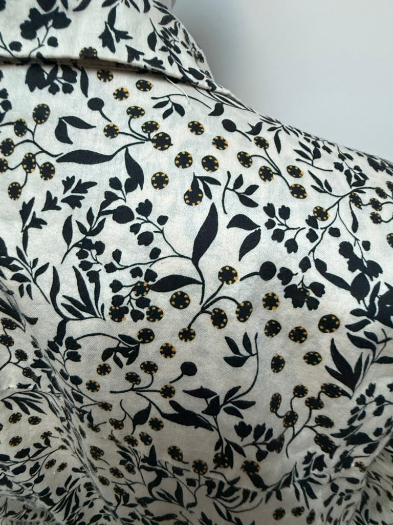Second Female - Jurk - beige print, doorknoopsluiting, ceintuur - M
