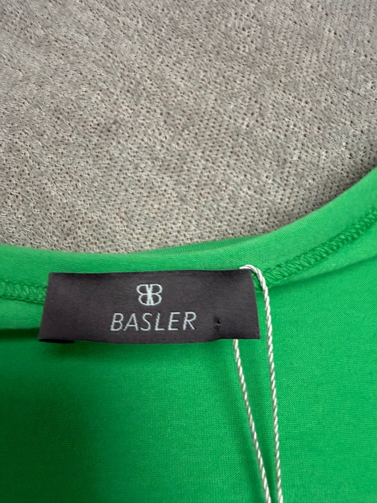 BASLER - T-shirt - groen, ronde hals, korte mouwen - XL