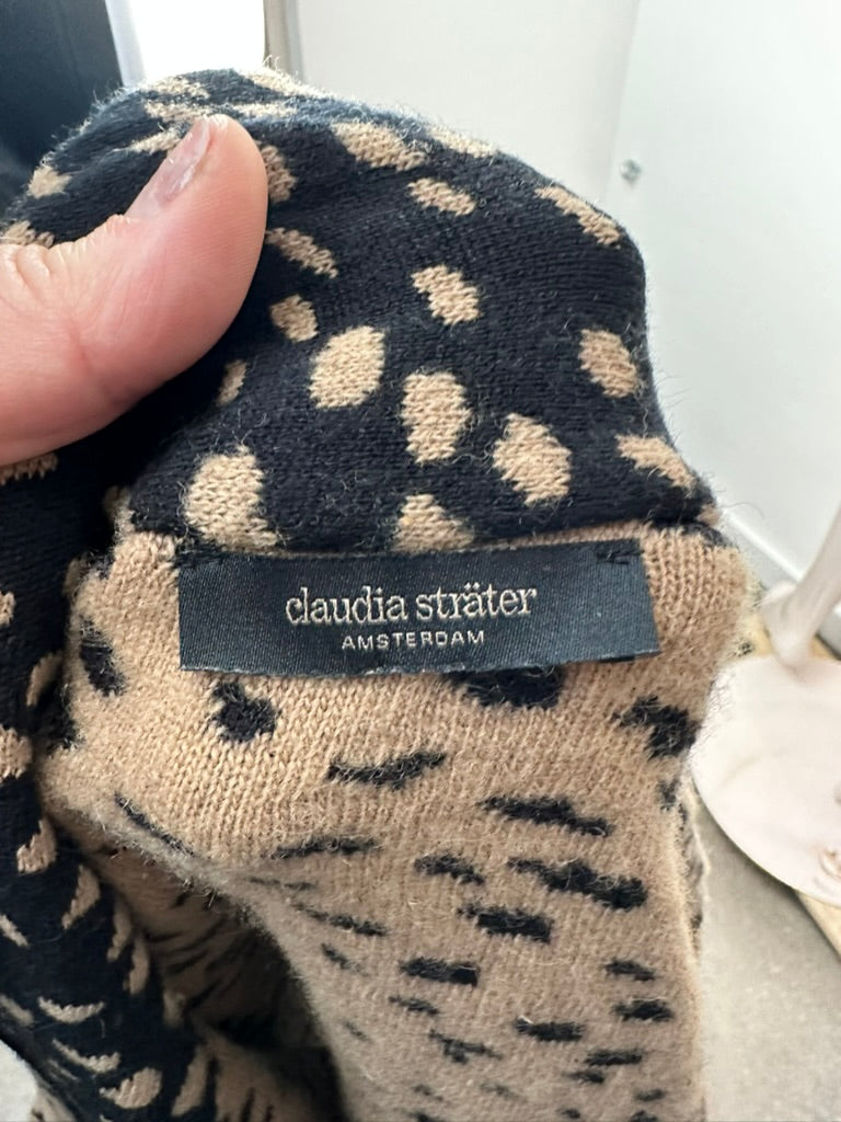 Claudia Sträter vestje zwart/beige maat 36