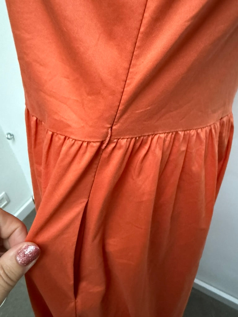 FFC - Jurk - oranje, A-lijn, midi-lengte - S