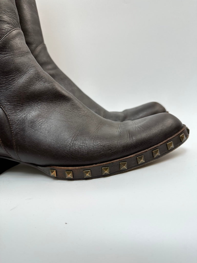 Gianfranco Ferré donkerbruine laarzen maat 38,5