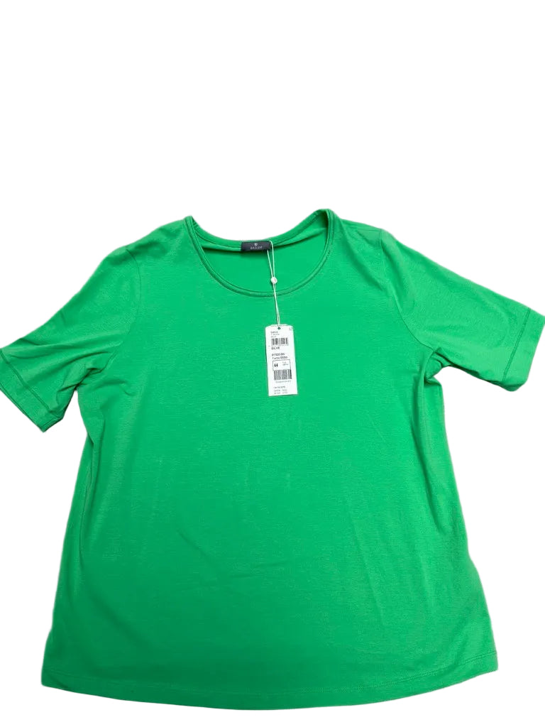 Basler Dames T-Shirt Groen – Luxe Basic Shirt met Strass Halslijn – Maat 44 – Nieuw met Labels