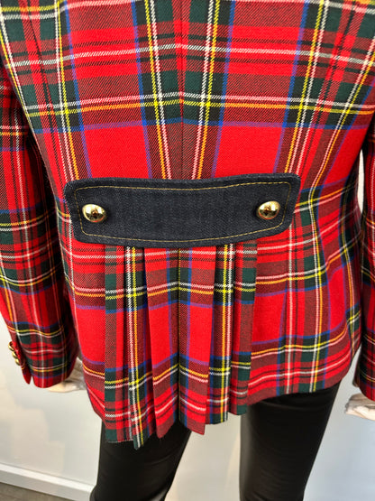 Luisa Spagnoli Rood Geruit Colbert maat 40-42 (it 46)
