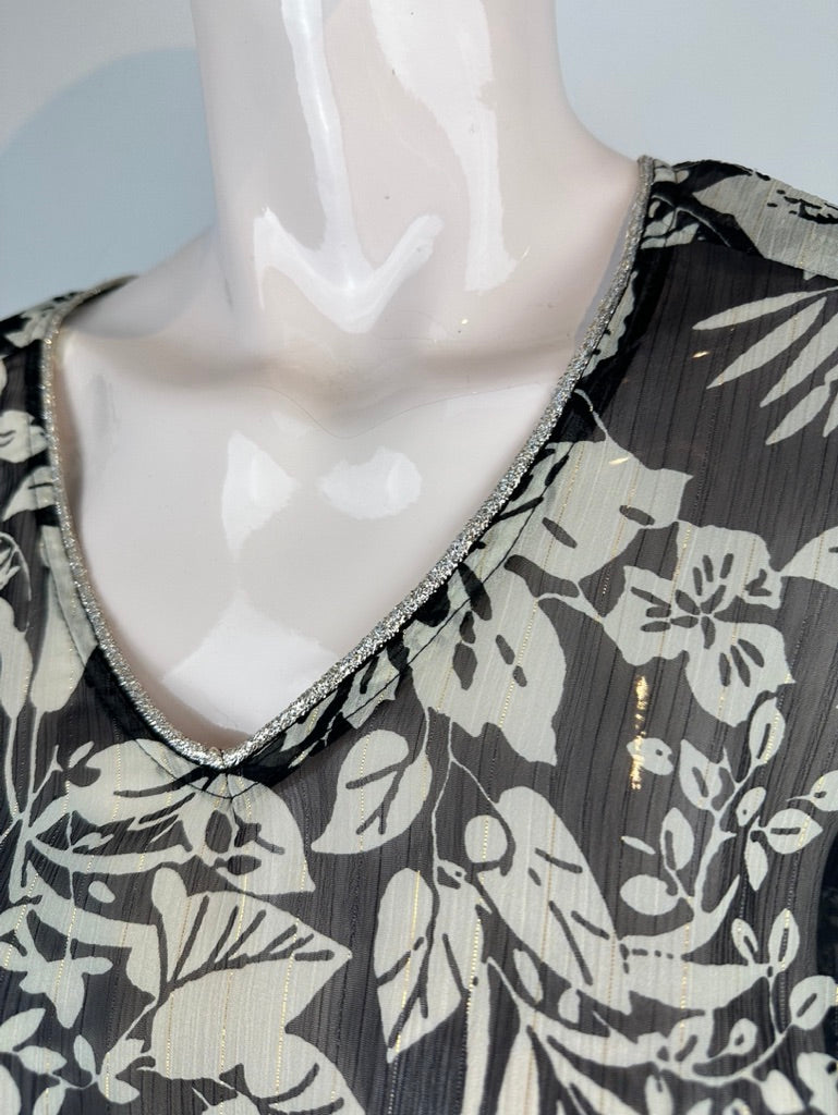 Maria Mero gebloemde blouse maat 36