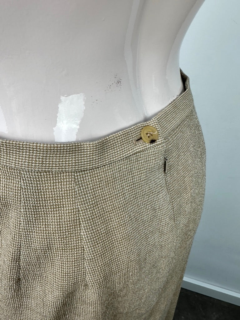 Mulberry beige rok maat 36 (UK 12) – elegante designer rok met tijdloze uitstraling