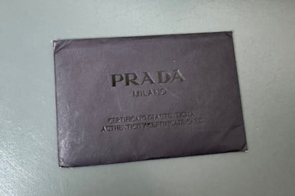 Prada vintage schoudertas crème leder