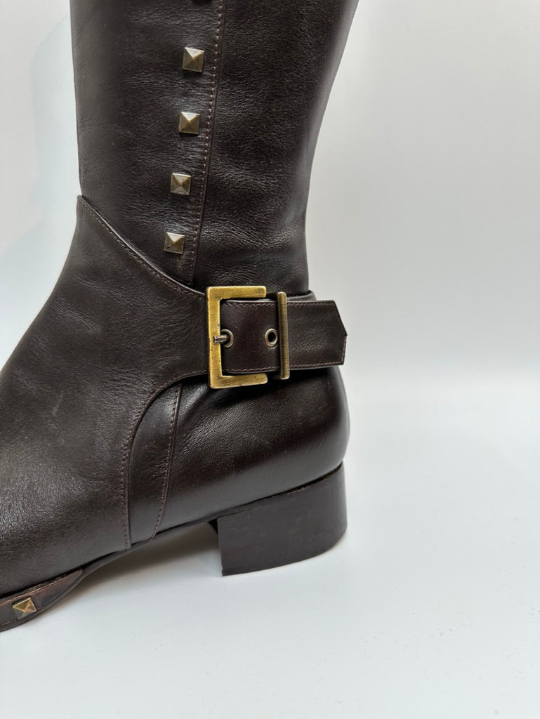 Gianfranco Ferré donkerbruine laarzen maat 38,5