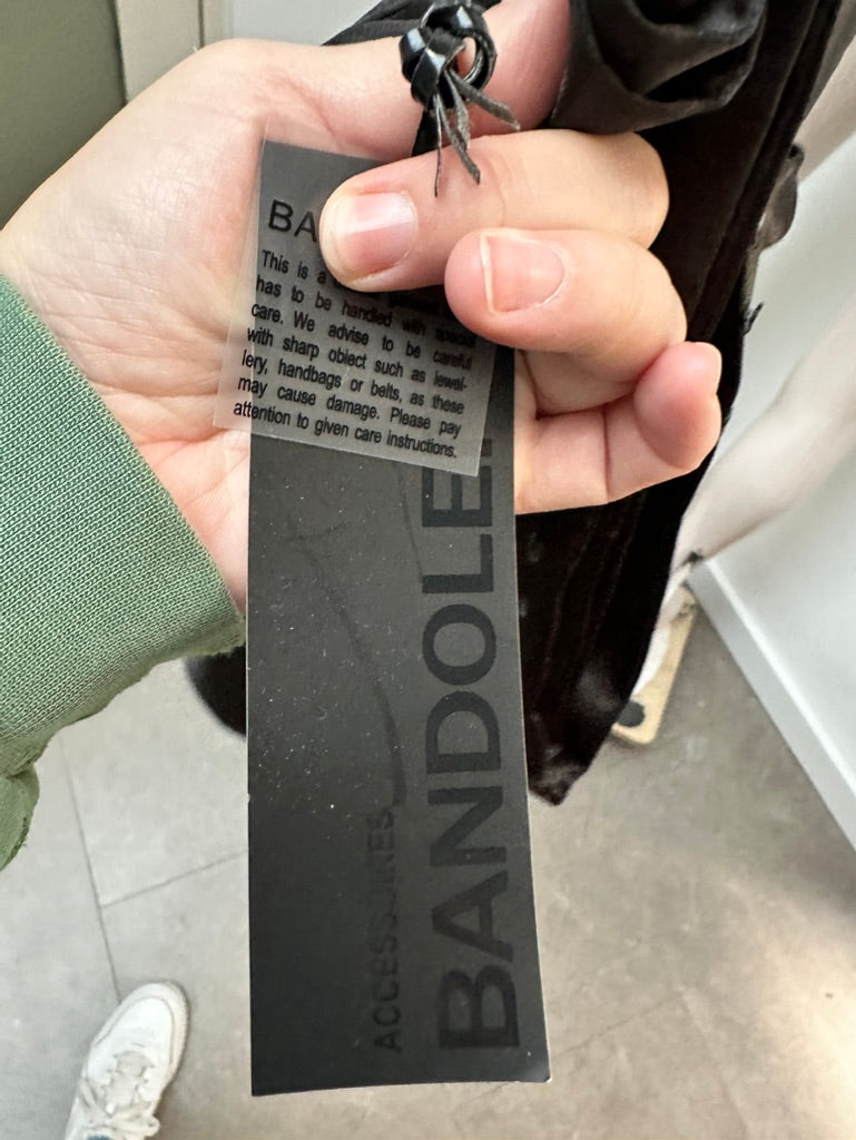 Bandolera Stola zwart nieuw