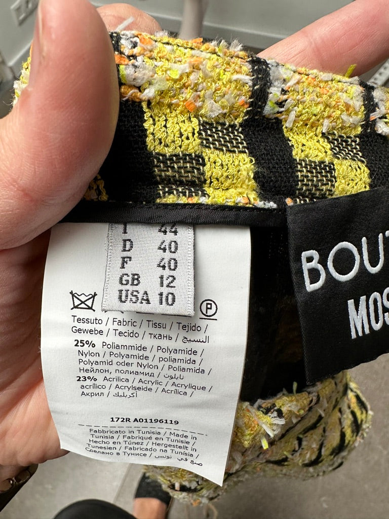 Boutique Moschino gele rok maat 40