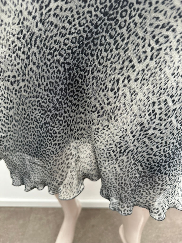 Alain Manoukian grijze rok met print maat M