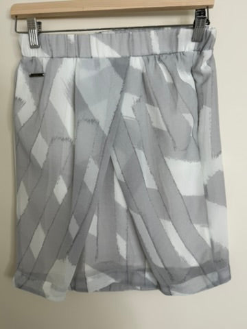 Calvin Klein Jeans - Rok - abstract grafisch patroon, elastische tailleband, plissé-details - S