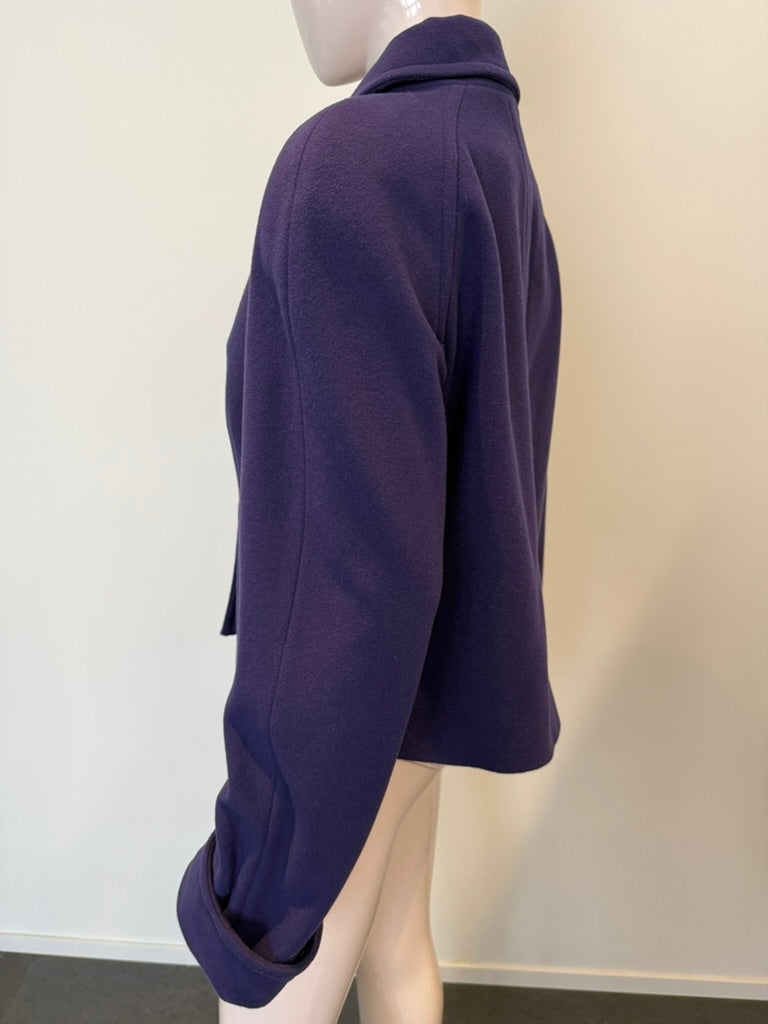 TAIFUN COLLECTION - Jas - paars, wol-kasjmiermix, getailleerd - maat L