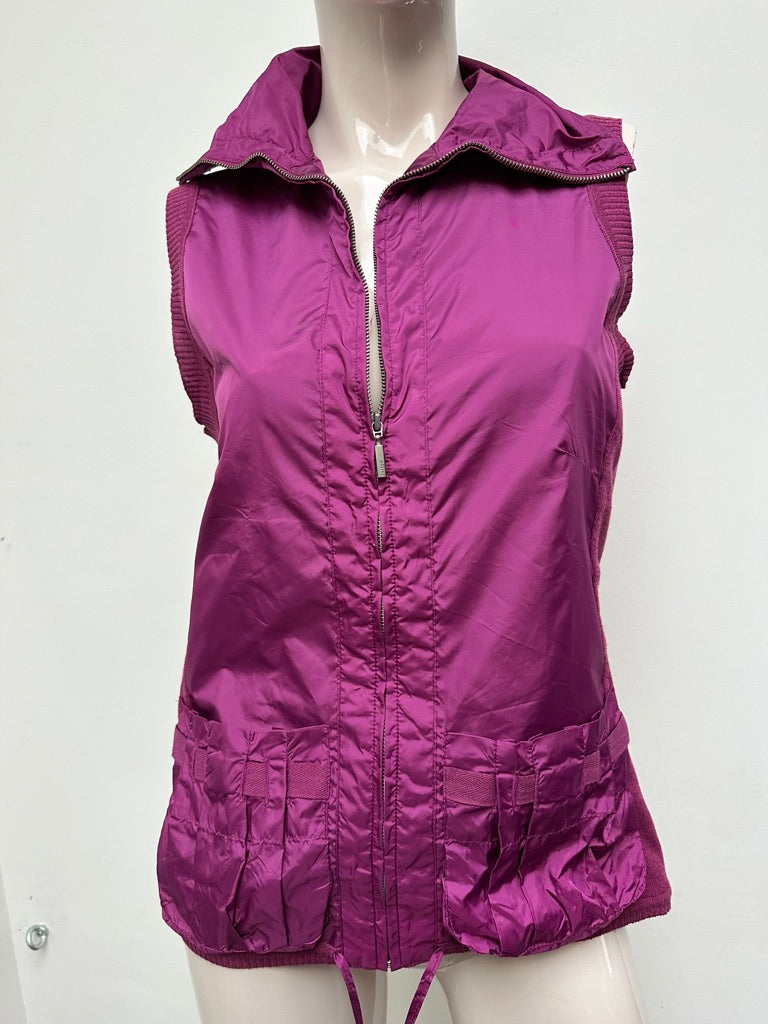 TAIFUN - Bodywarmer - paars, ritssluiting, opstaande kraag - L