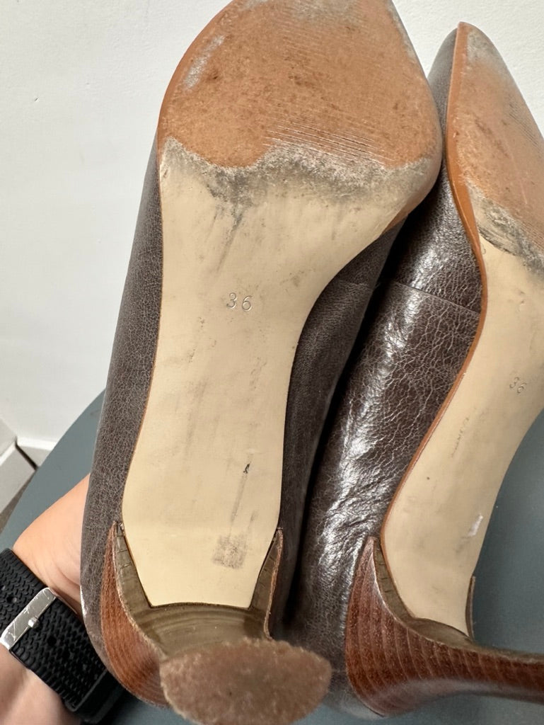 Omoda grijze pumps maat 36