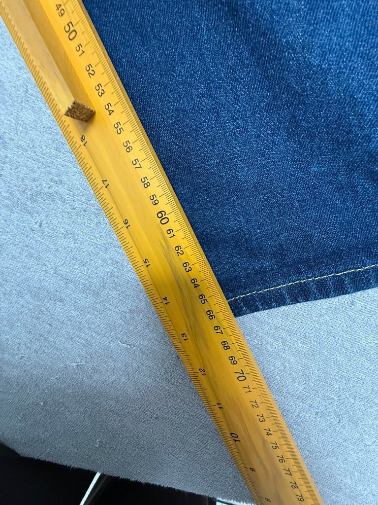 ba&sh jeans maat 1 – donkerblauwe straight fit denim - 100% katoen