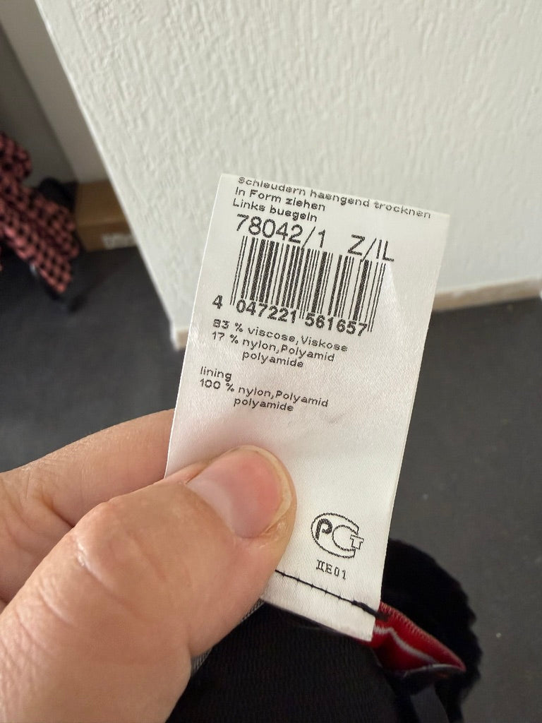 Marc Cain - Rok - plissé, kleurblokken, elastische tailleband - S