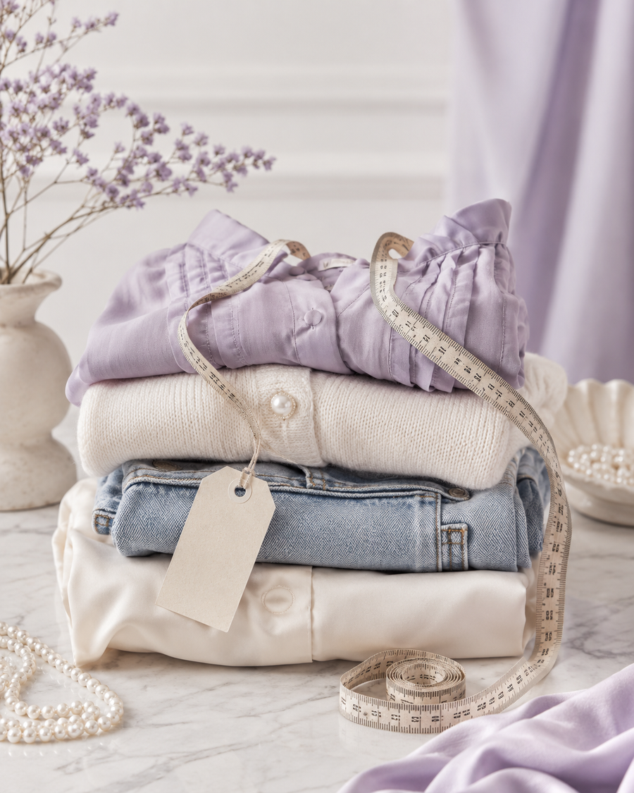 Maat en staat van tweedehands kleding bij Meisje met de Parels