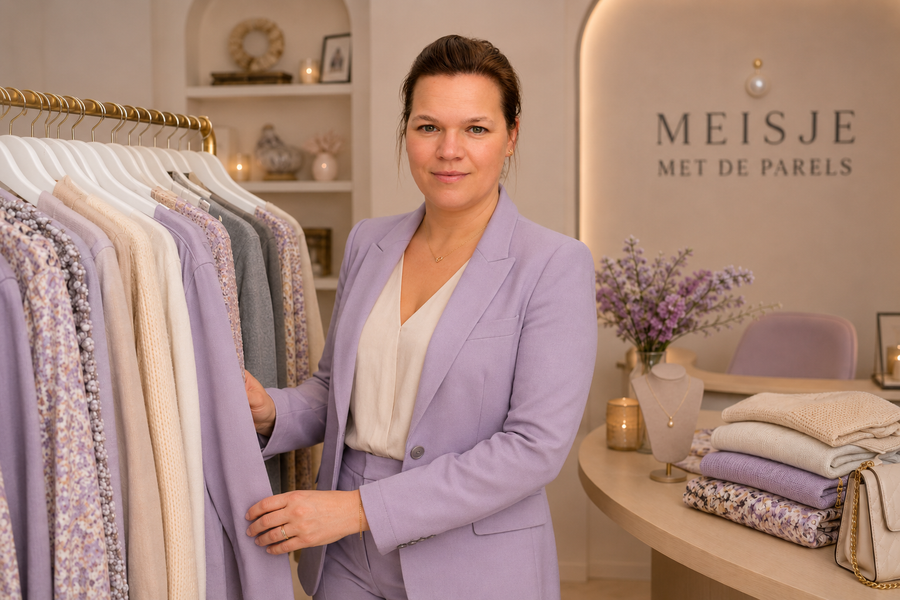 Shop en Style sessie voor tweedehands kleding bij Meisje met de Parels