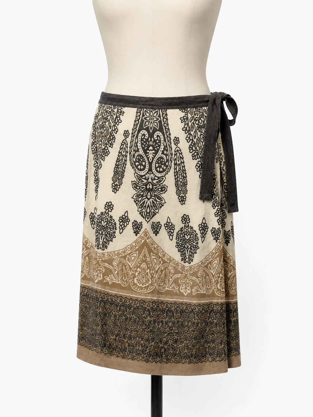 Pink Soda Rok maat 38 Beige, zwart en goud