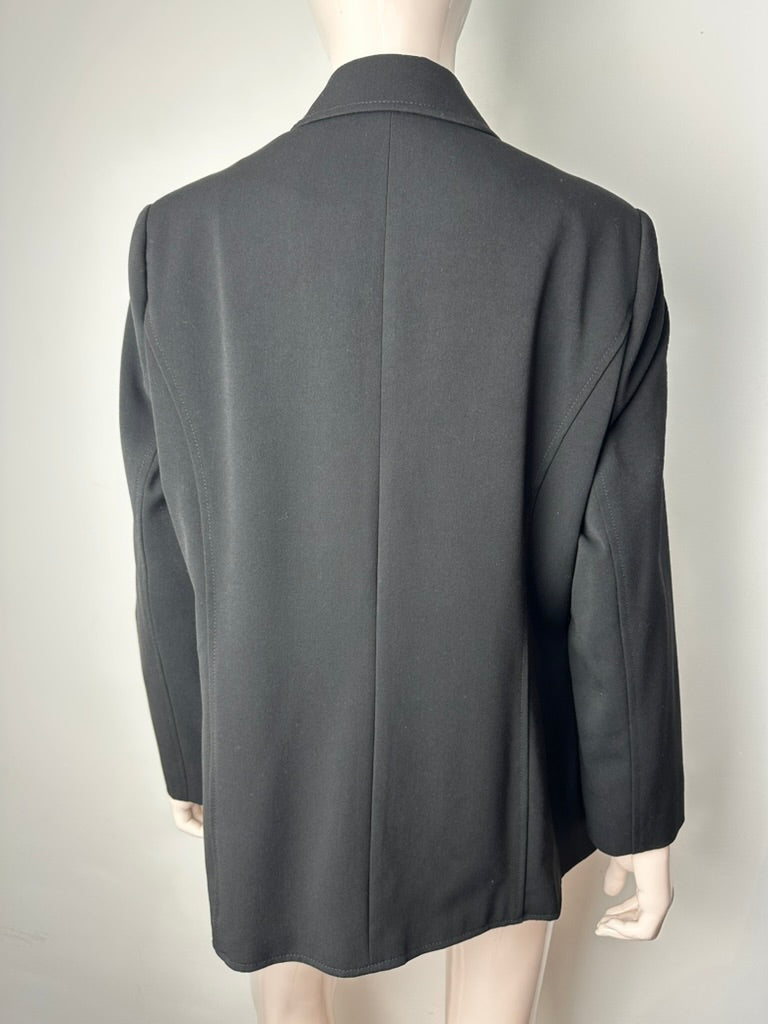 Paola! - Blazer - zwart, getailleerd, langer model, maat L