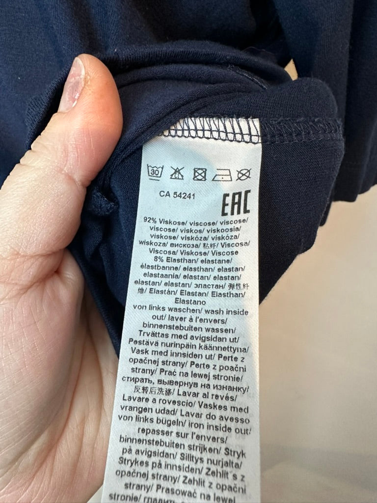 RABE - Blouse - blauw, ronde hals - L