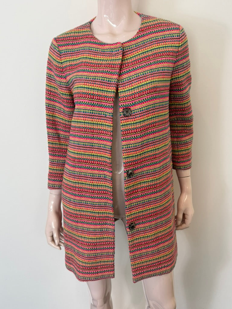 RENÉ LEZARD - Blazer - meerkleurig, gestreept, drie knopen - S
