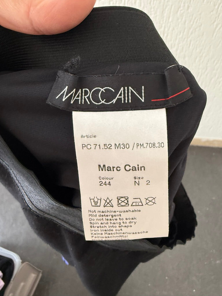 Marc Cain - Rok - plissé, kleurblokken, elastische tailleband - S