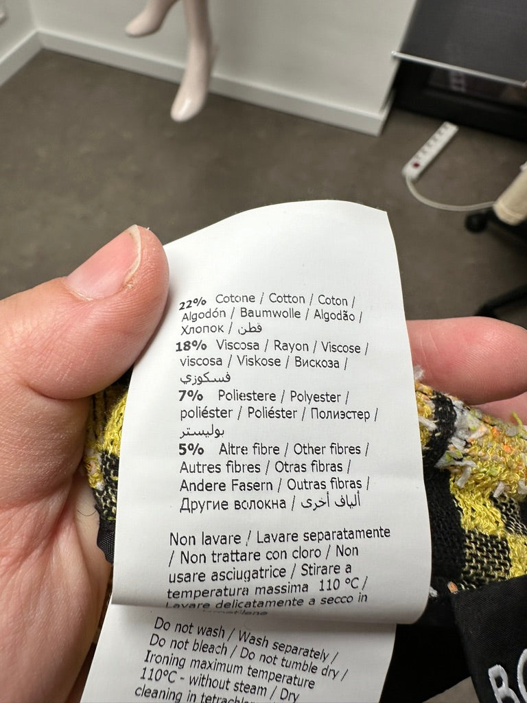 Boutique Moschino gele rok maat 40