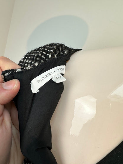 Patrizia Pepe rechte jurk met bouclé maat 36