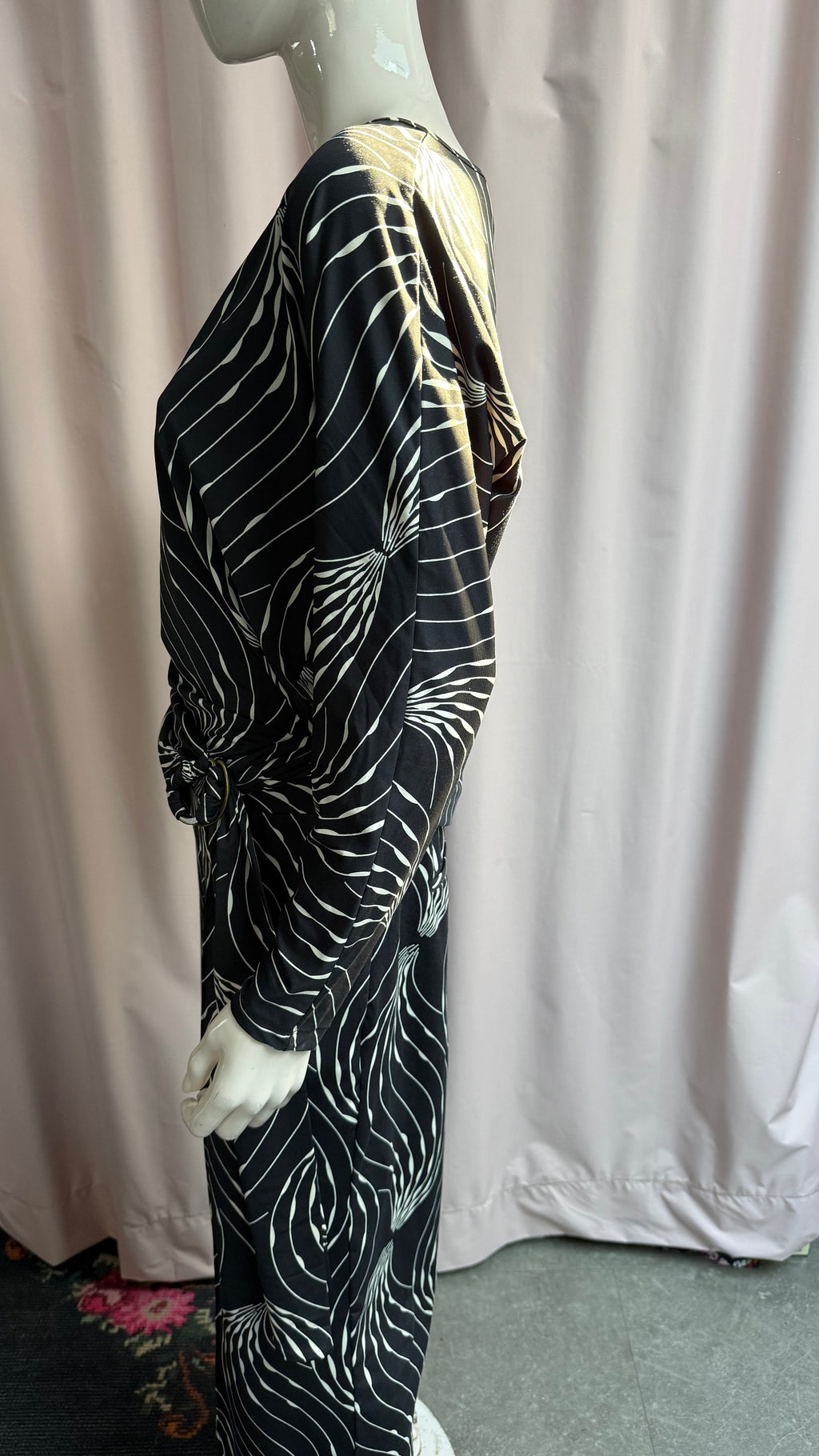 K-design Jumpsuit maat M Zwart en beige