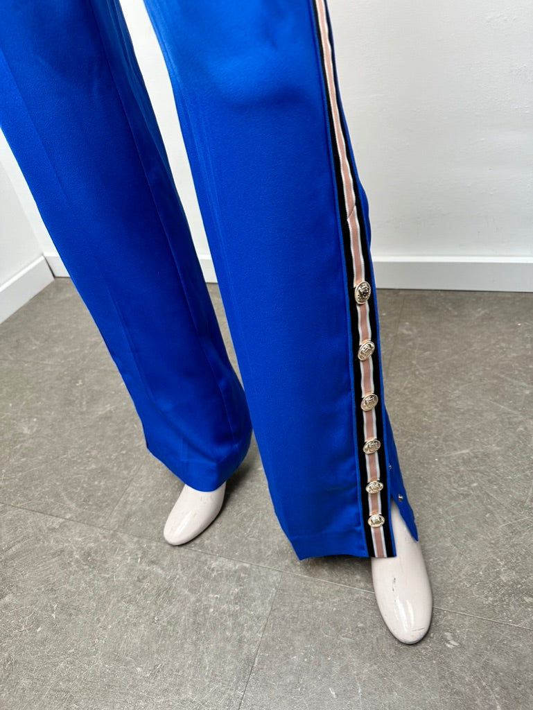 Josh V blauwe broek met wijde pijp maat XS