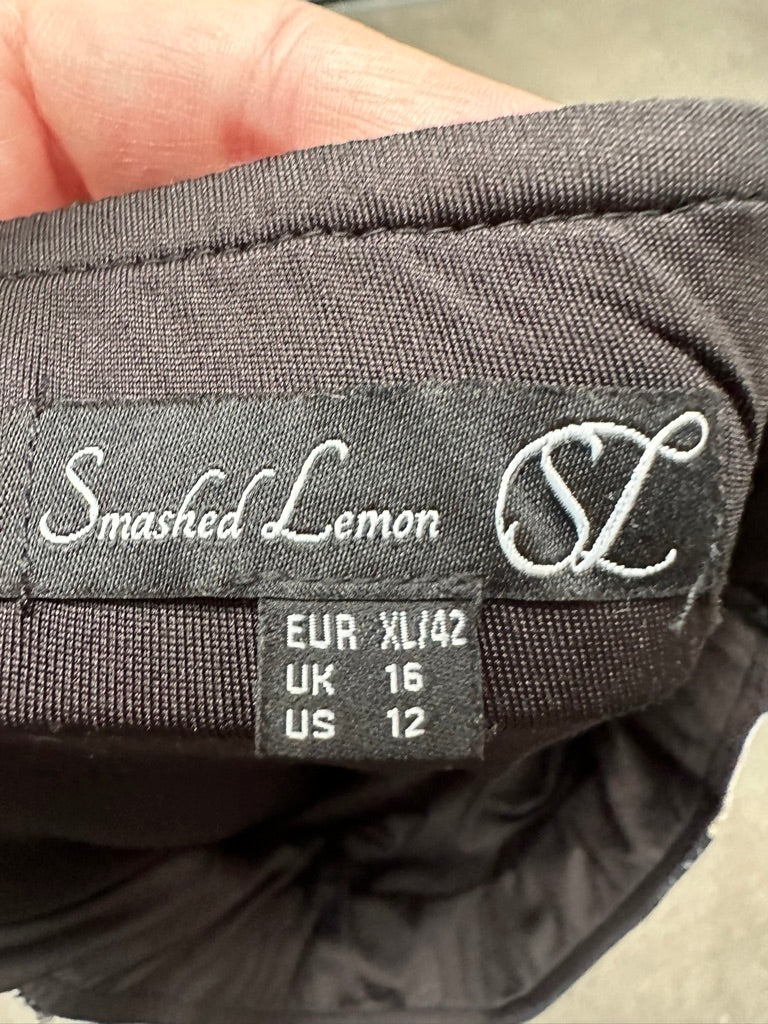 Smashed Lemon gebloemde rok maat XL