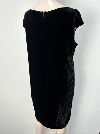 Max Mara jurk met fluweel en kant maat 42