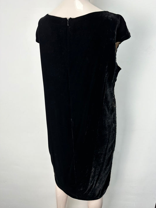 Max Mara jurk met fluweel en kant maat 42