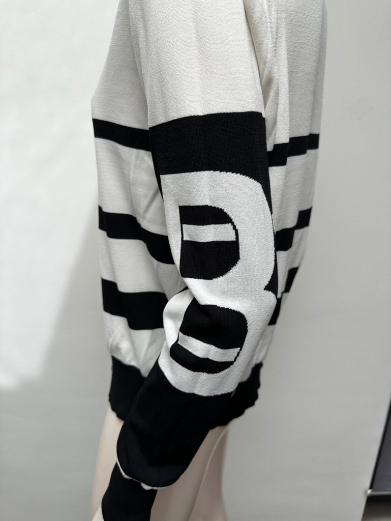 Caroline Biss vest in wit/zwart maat 36