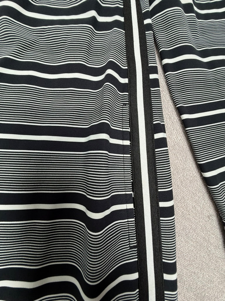 Studio Anneloes gestreepte midi jurk zwart/wit maat S