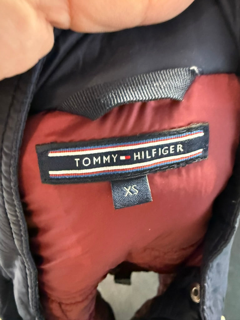 Tommy Hilfiger - Tussenjas - navyblauw, gewatteerd, drukknopen - XS