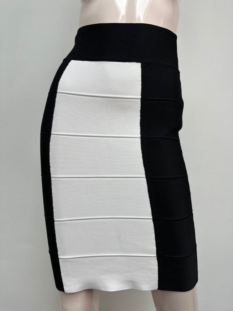 BCBGMAXAZRIA zwarte bodycon rok maat S